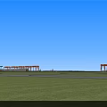 Modern Industrial Factory Building Exterior With Large Windows Glass Curtain Walls And Cars On Road