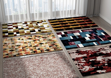 Modern carpet combination 3d model