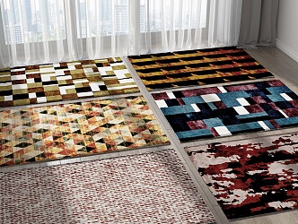 Modern carpet combination 3d model