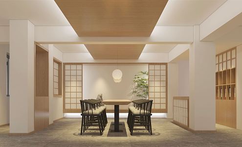 Japanese Restaurant Catering 3d model