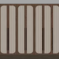 Modern Wooden Wardrobe Doors With Multiple Lattice Panels And Paneled Design For Home Interior