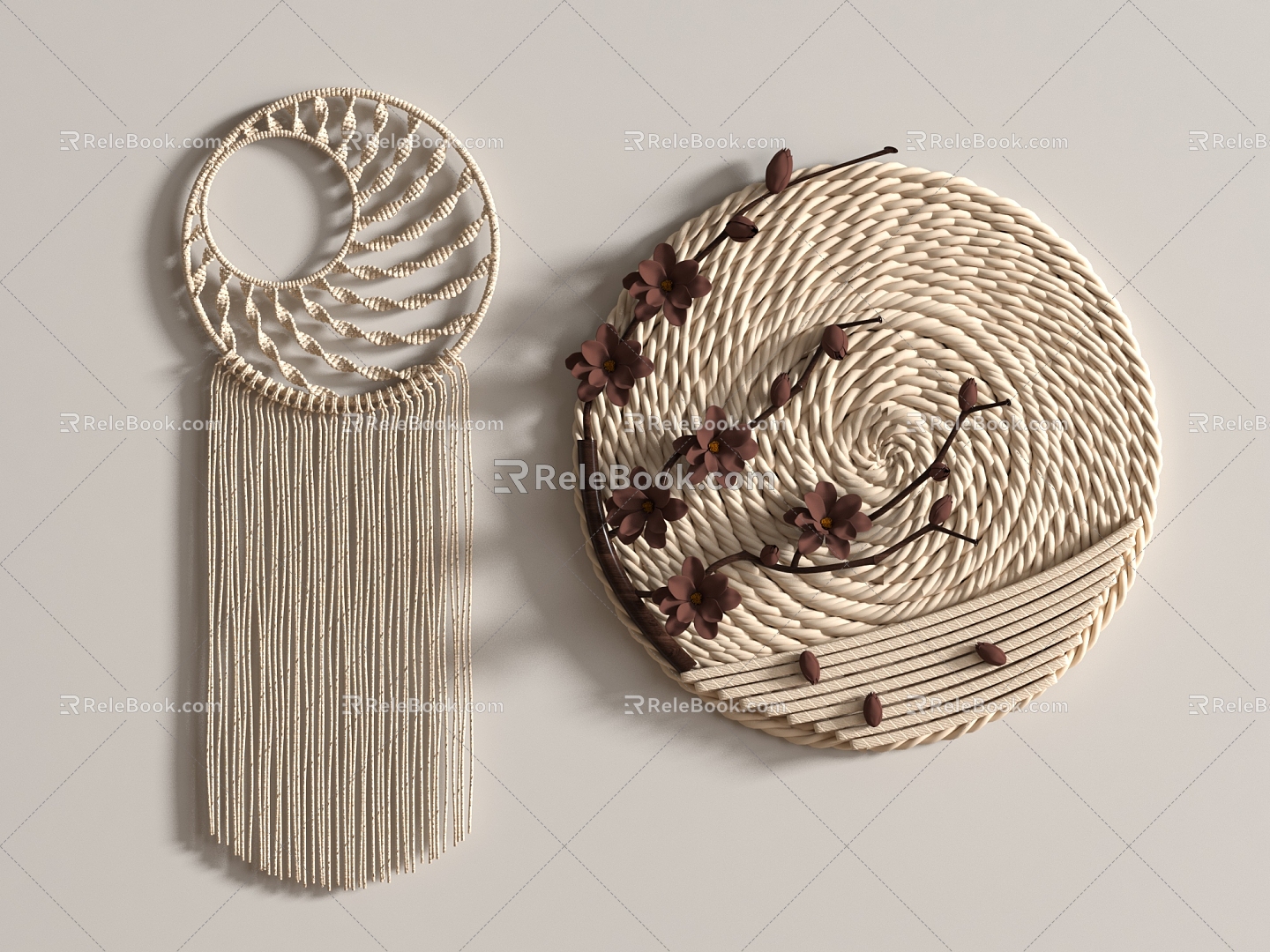 Stereo Wall Decoration Pendant 3d model