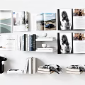 Modern Books Open Books 3d model