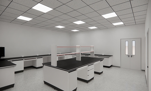 Modern Laboratory 3d model