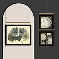 Middle Ancient Style Decorative Painting 3d model