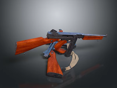 Vintage Rifle with Wooden Stock and Metal Barrel Classic Firearm Design and Components 3d model
