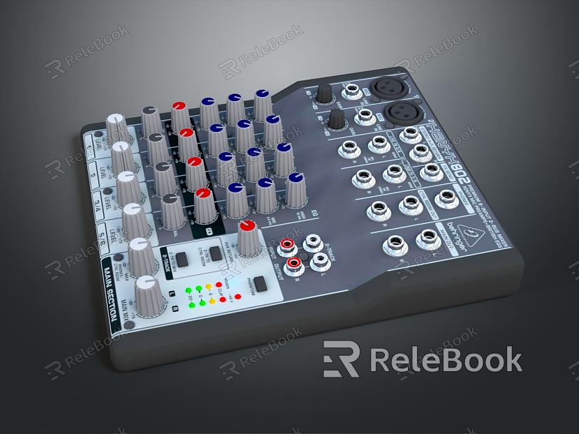 Modern Synthesizer Portable Synthesizer Mixer Reverberator model