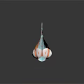 Cute 3D Cartoon Fish Character With Big Eyes Pink Blue Body And Orange Fins