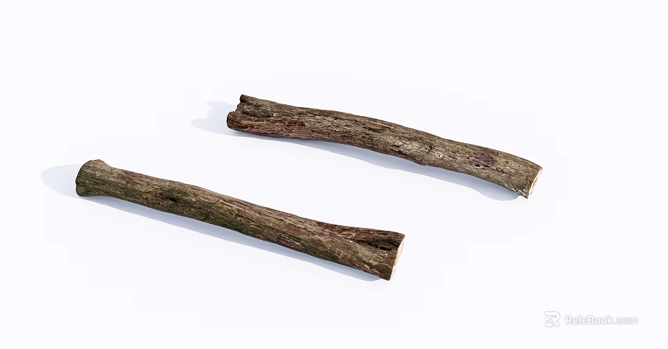Natural Stone Wood Logs With Rustic Texture For Home Decor Accents 3d model 