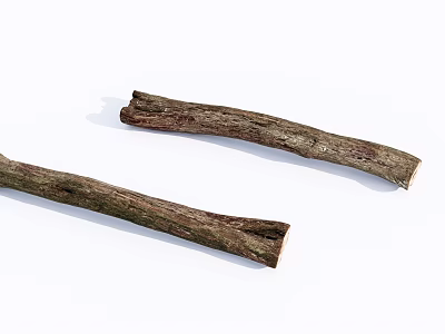Natural Stone Wood Logs With Rustic Texture For Home Decor Accents 3d model