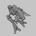 Futuristic Mechanical Structure With Robotic Arm Articulated Joints And Detailed Metal Components
