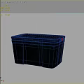 Black Storage Box with Red Accents for Home Organizing and Storage Solutions