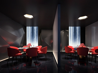 Modern Room Restaurant Room model