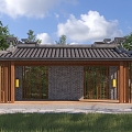 New Chinese Style Pavilion 3d model