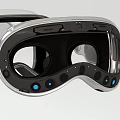 Advanced VR Headset And Controller Design With Carbon Fiber And Blue Lens Accessories