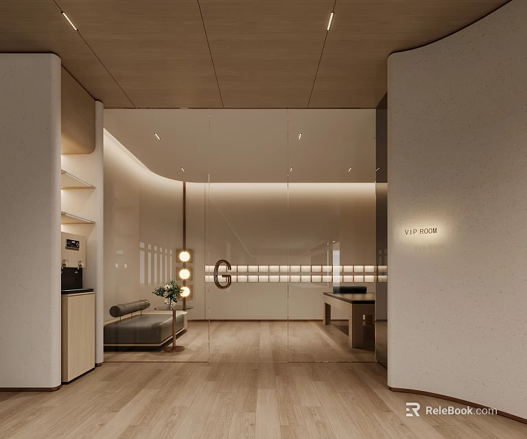 Modern Open Concept Fitness Gym Interior With Workout Equipment And Mirrors 3d model 