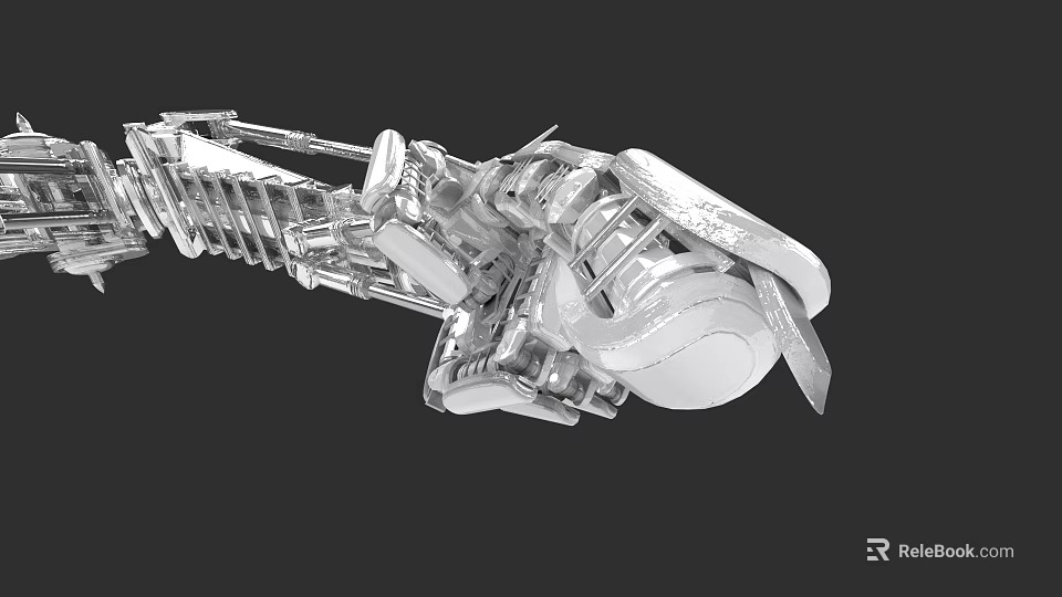 Detailed 3D Model Of Electronic Appliance Complex Precision Mechanical Component With Metallic Structure 3d model 