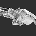 Detailed 3D Model Of Electronic Appliance Complex Precision Mechanical Component With Metallic Structure