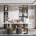 Modern Study Simple Study 3d model