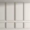 Minimalist Modern Wainscoting With Various Panel Styles 3d model
