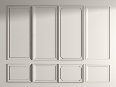 Gypsum Line Wall Panel 3d model