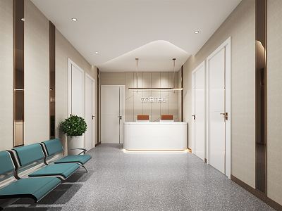 Modern Hospital 3d model