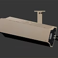 Modern monitoring head security monitoring surveillance camera 3d model