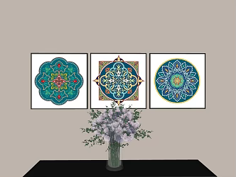 Modern Hanging Picture Combination 3d model