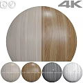 Wooden Panel Components With Various Natural Wood Grain Textures And Color Options