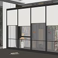 modern floor-to-ceiling windows office floor-to-ceiling windows 3d model