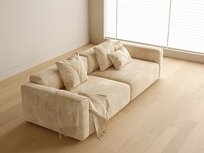 Modern double sofa 3d model