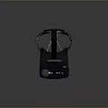Black Computer Wireless Adapter with Gold Antennas and External Gray Module