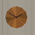 Watch wall clock clock pendant wooden wall clock decorative wall clock 3d model