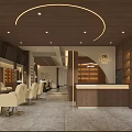 Elegant Beauty Hair Salon Interior Design With Stylish Chairs And Wooden Reception Desk