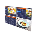 Digital Menu Boards for Restaurants Displaying Food Images and Price Information