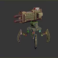 Mech Warrior Mech Soldier Machine Battlearm Mechanical Battlearm Machine Fighter Robot 3d model