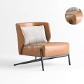 Modern Single Sofa Leisure Chair 3d model