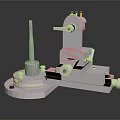 Industrial Mechanical Equipment With Rotary Base Metal Bracket And Precision Adjustment Knob