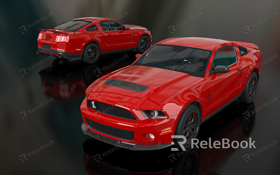 Mustang Ford Shelby 2012 sports car Performance Car Toy Auto Show Exhibition Game Props City Highway Props Scene model