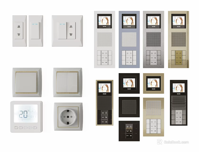 Modern Home AC Air Vent Outlet Panel With Stylish Design For Interior Decoration 3d model 
