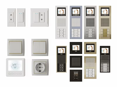 Modern Home AC Air Vent Outlet Panel With Stylish Design For Interior Decoration 3d model
