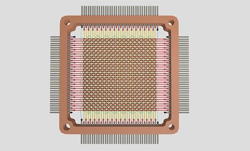 Modern Chip 3d model