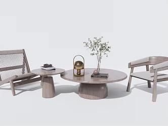 Leisure Table and Chair Combination Leisure Table and Chair Leisure Chair Coffee Table 3d model