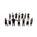 Modern multiplayer waiter 3d model