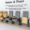 Nature And Peace Themed Comfortable Theater Seats With Modern Design And Neutral Tones