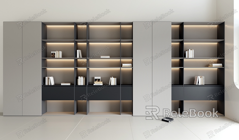 Modern Bookcase Bookcase Decorative Cabinet model