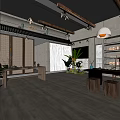 Modern Teaware Specialty Store Interior With Teapot Teacups Tray And Shelf Displays