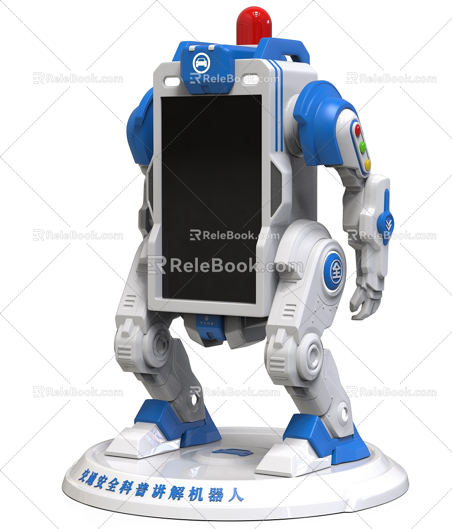 Traffic Safety Robot Modern Robot 3d model