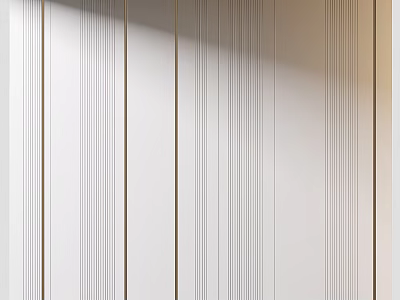 Modern Light Background Wall With Vertical Stripes And Sleek Interior Design 3d model
