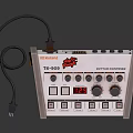 Modern electronic organ controller computer terminal industrial display industrial terminal 3d model
